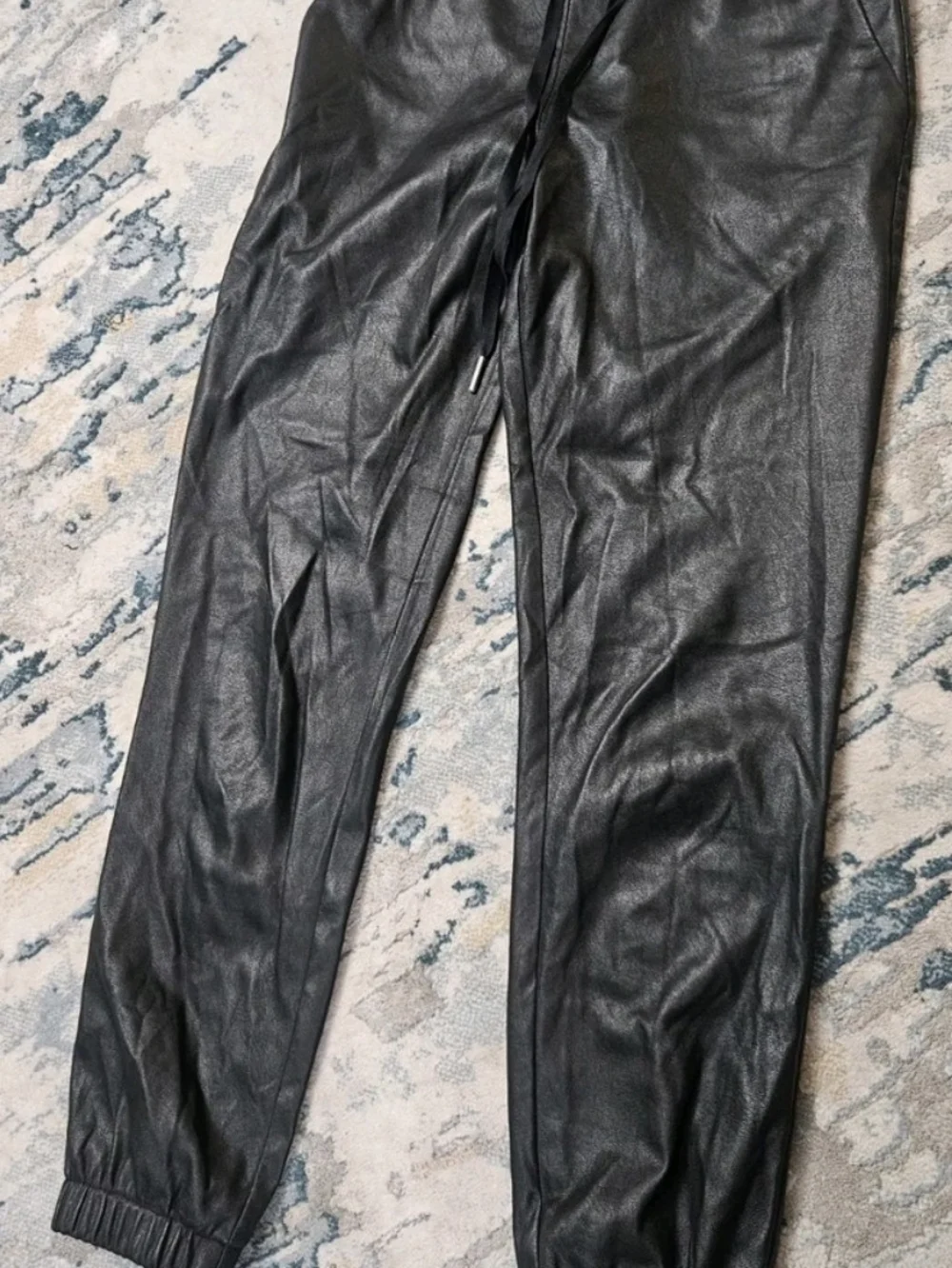 n:PHILANTHROPY Black Faux Leather Jacket with Red Label